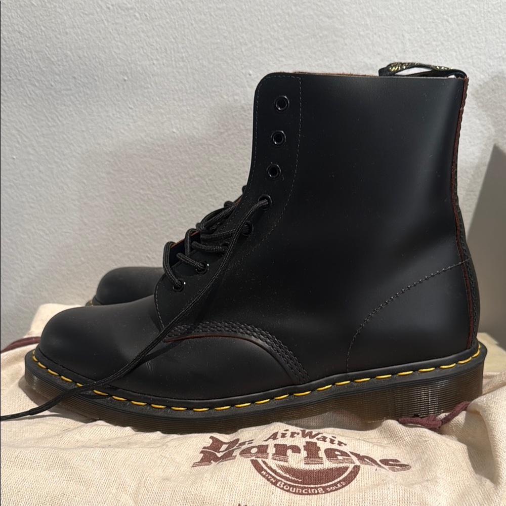 Brand New Dr. Martens Black Leather Boots